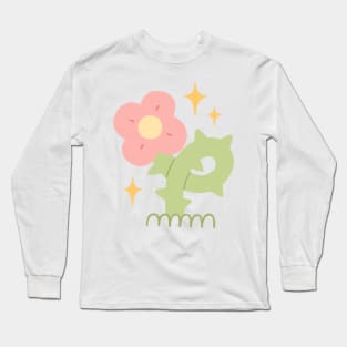 Sweet but Spiky Flower Long Sleeve T-Shirt